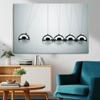 Newton's Cradle Wall Art Canvas Print | Framed Newton Cradle Wall Art
