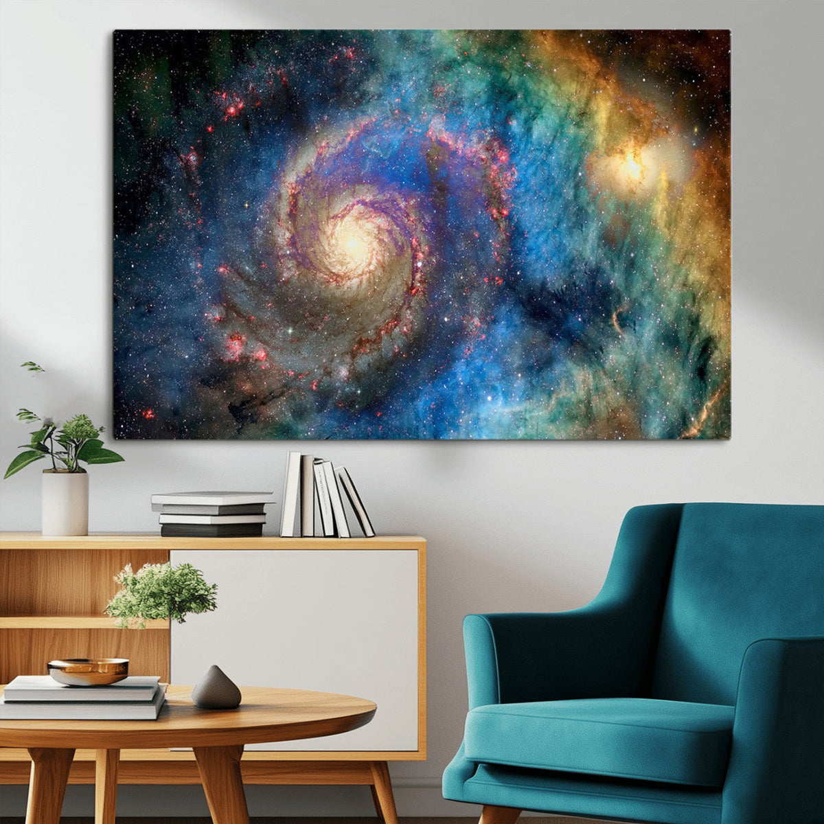 Spiral Galaxy Wall Art Canvas Print