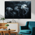 Jellyfish Wall Art Canvas Print, Elegant Wall Decor
