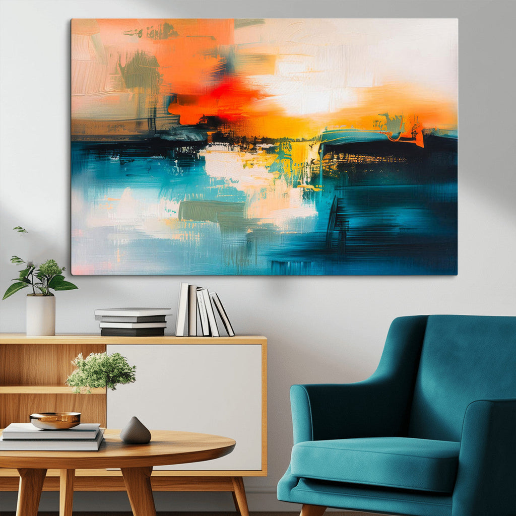 Colorful Abstract Wall Art | Bold Modern Canvas Print | Ready to Hang