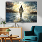 Jesus Walking on Water Wall Art | Canvas Print | Ready to Hang
