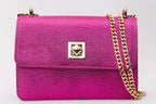 The Maple Fuchsia Leather Handbag