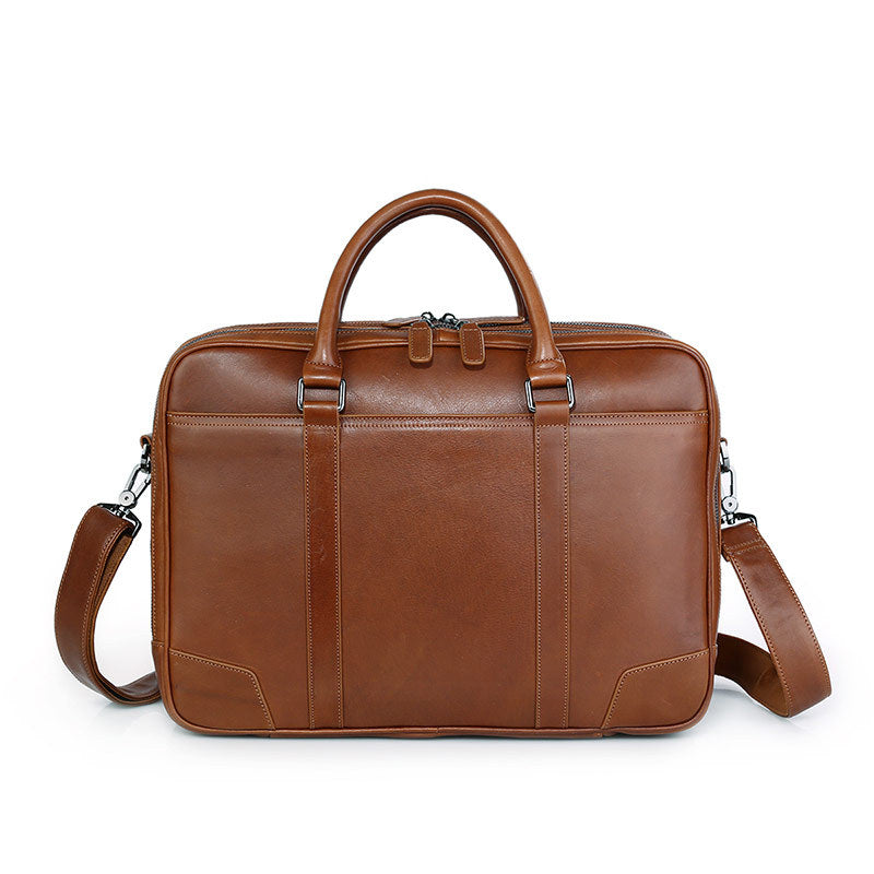 Flash Sale Full Grain Leather Briefcase, Leather Laptop Bag, Messenger Shoulder Bag