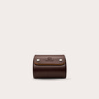 1 Watch Travel Case Vegan Leather Watch Roll (Espresso Brown)
