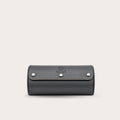 2 Watch Travel Case Vegan Leather Watch Roll (Slate Gray - White Interior)