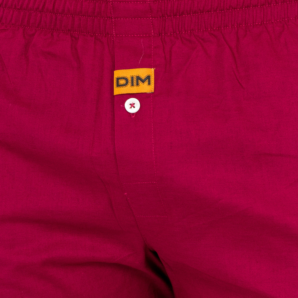 100% Cotton Boxers // Garnet + Gray Stripes // Pack of 2