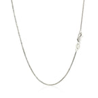 14k White Gold Octagonal Box Chain (1.00 mm)