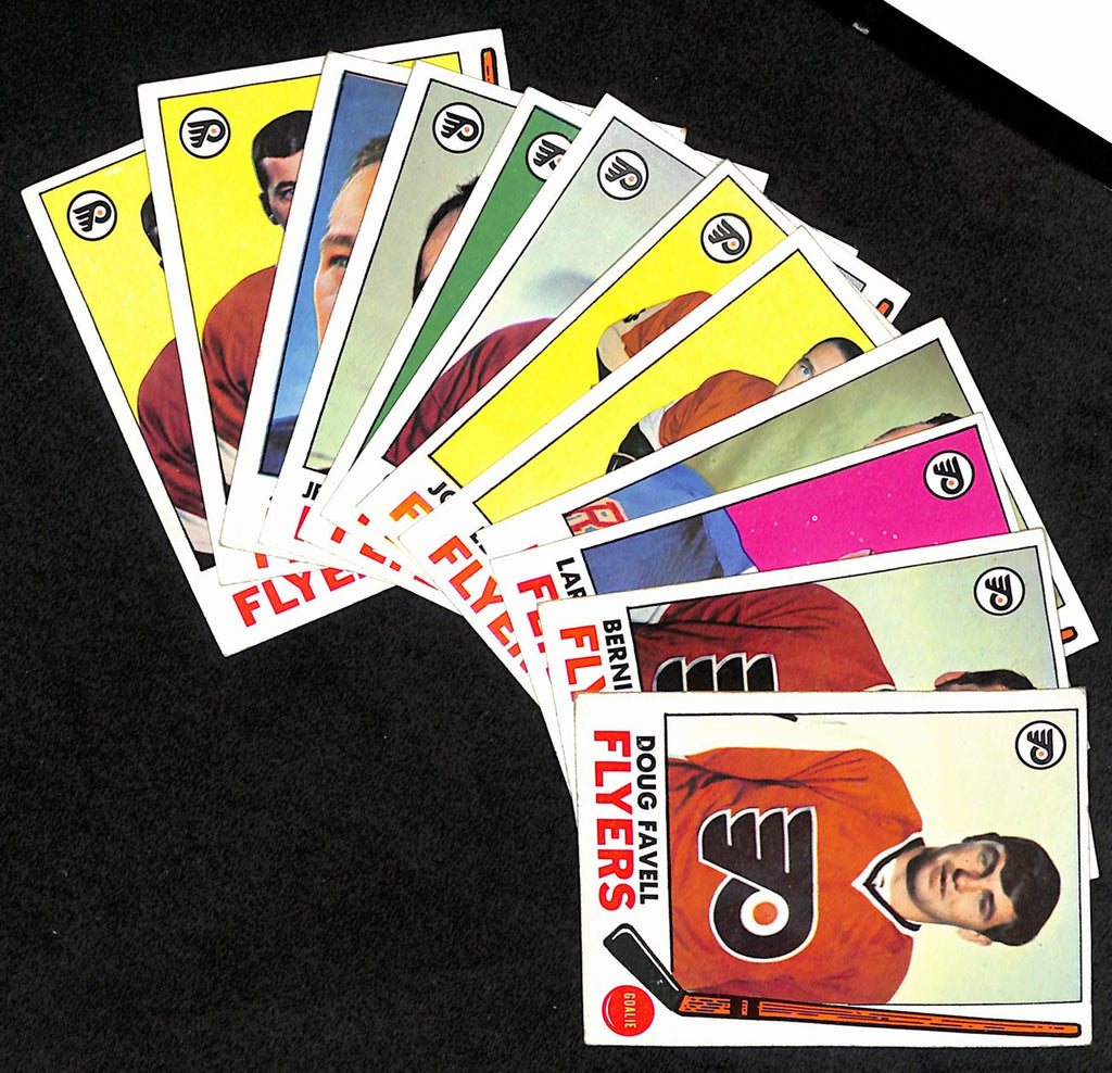 1969-70 Topps Hockey Philadelphia Flyers Complete Team Set (11/11) Cards 189197