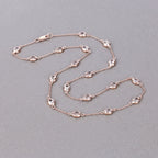 4.86 Carat Genuine Morganite .925 Sterling Silver Necklace