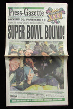 Packers Green Bay Press-Gazette Newspaper NFC and Super Bowl Champs 1997 185385