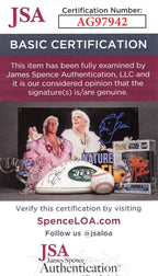 Andy Robustelli HOF Autographed Goal Line Art GLAC Postcard Giants JSA