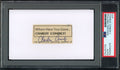 Charlie Conerly HOF Signed Cut Photo on 3x5 Card Giants PSA/DNA 188270