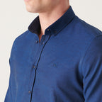 Oxford Regular Fit Shirt // Navy Blue