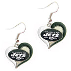 Football Team Logo Heart Earrings –  Game Day Accessories & Gift for Sports Fan