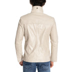 Aden Leather Jacket // Cream