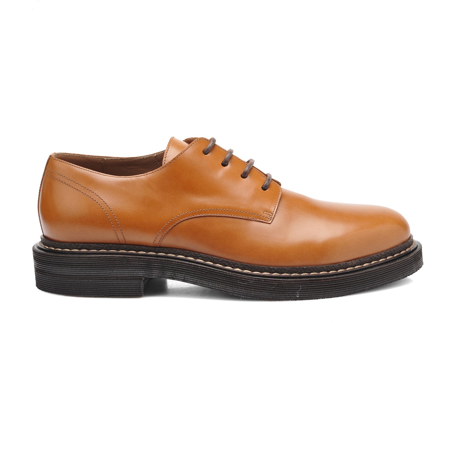 Leather Derby Shoe // Cognac