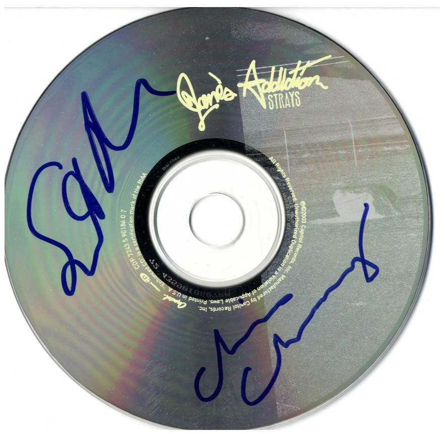 Janes Addiction Signed Autographed Strays CD