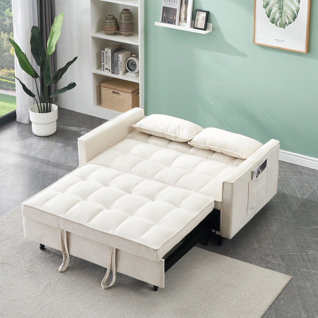 Sofa Bed With Pockets, 3 In 1 Convertible