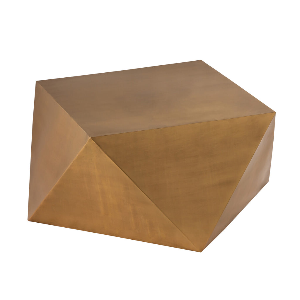 Dimitri Brass Antique Finish Coffee Table