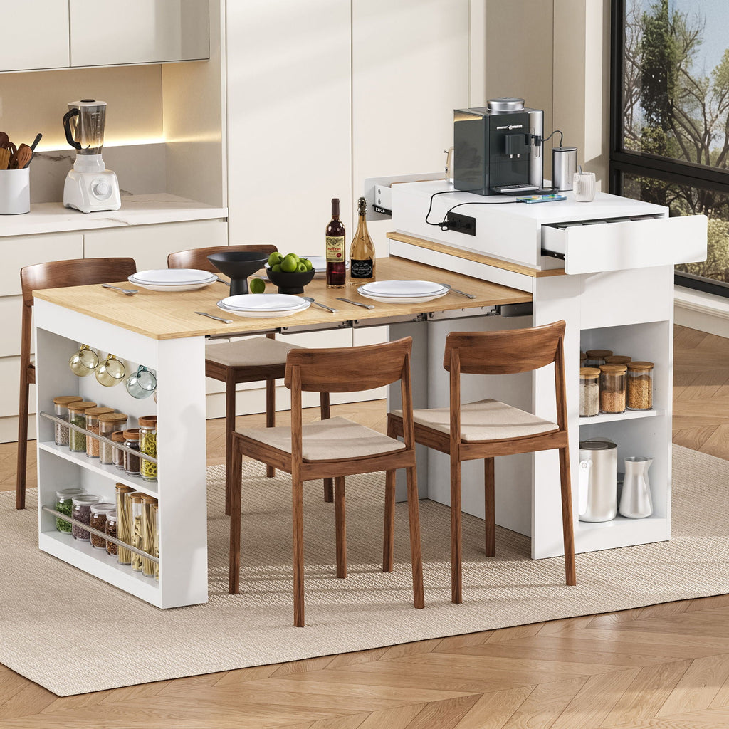 Extendable Dining Table With Folding Top