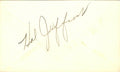 Hal Jeffcoat Cubs/Reds/Cards d.2007 Signed/Autographed 3x5 Index Card 162502
