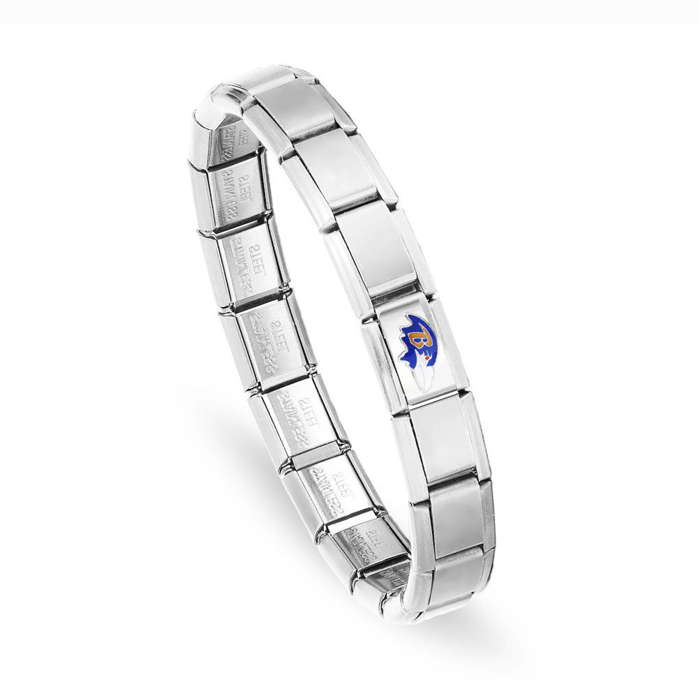 Football Team Logo Italian Charm Bracelet – Custom Gifts for Fans