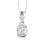 Cubic Zirconium Fashion Pendants Sterling Silver