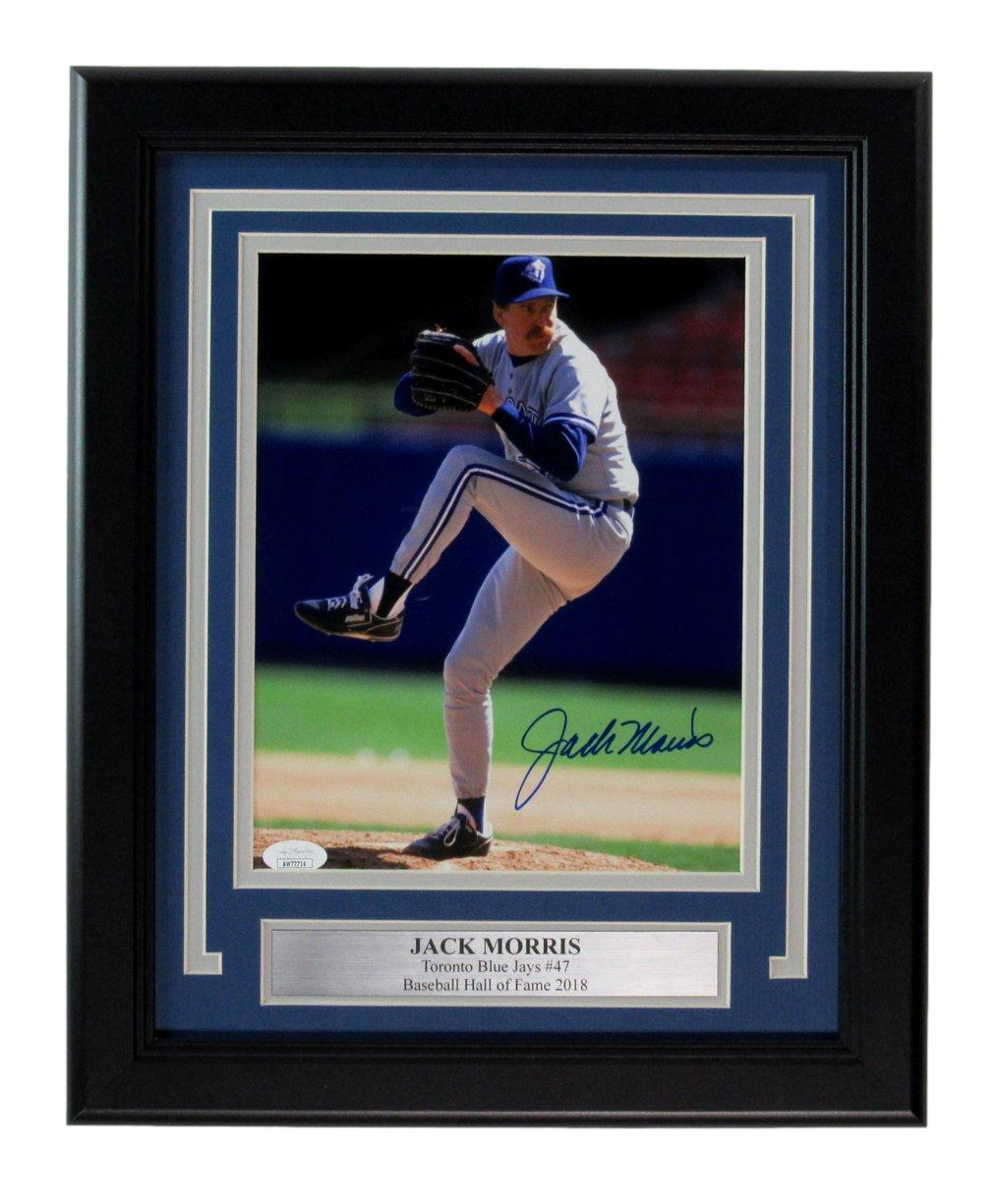 Jack Morris HOF Signed/Auto 8x10 Photo Toronto Blue Jays Framed JSA 190858