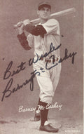Barney McCoskey Athletics Signed/Autographed 1947-1966 Exhibit Postcard 166964