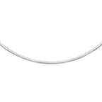 14k White Gold Chain in a Classic Omega (3 mm)