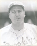Billy Herman HOF Autographed 8x10 B/W Photo Brooklyn Dodgers JSA