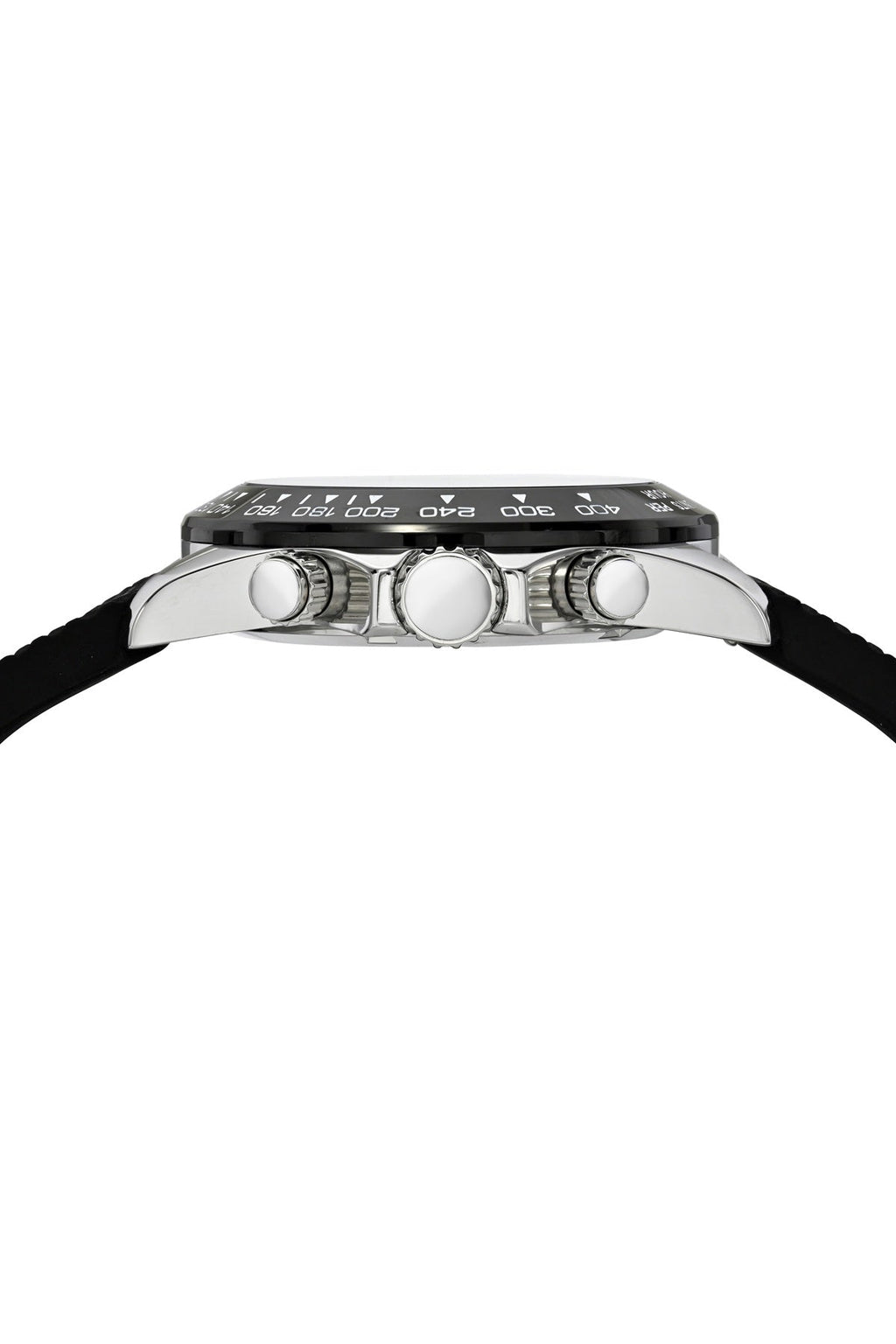Preston Sport Silicone Silver Tone & Black Men's Watch 1037BPRR