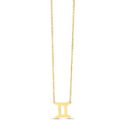 14K Yellow Gold Gemini Necklace