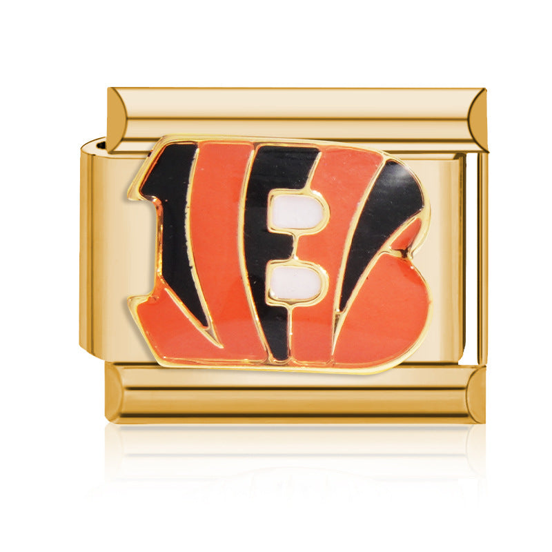 Football Team Logo Italian Charm Bracelet – Custom Gifts for Fans