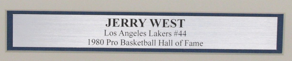 Jerry West Autographed Los Angeles Lakers 16x20 Photo Framed JSA 186291