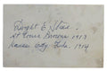 Dwight Stone 1913 St. Louis Browns Autographed/Signed 3x5 Index Card