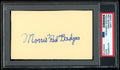 Morris "Red" Badgro HOF Autographed 3x5 Index Card New York Giants PSA/DNA