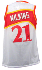 Dominique Wilkins HOF Autographed White Custom Jersey Hawks JSA 176827