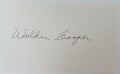 Walker Cooper St. Louis Cardinals 8X All Star Signed Index Card d.1991 149647
