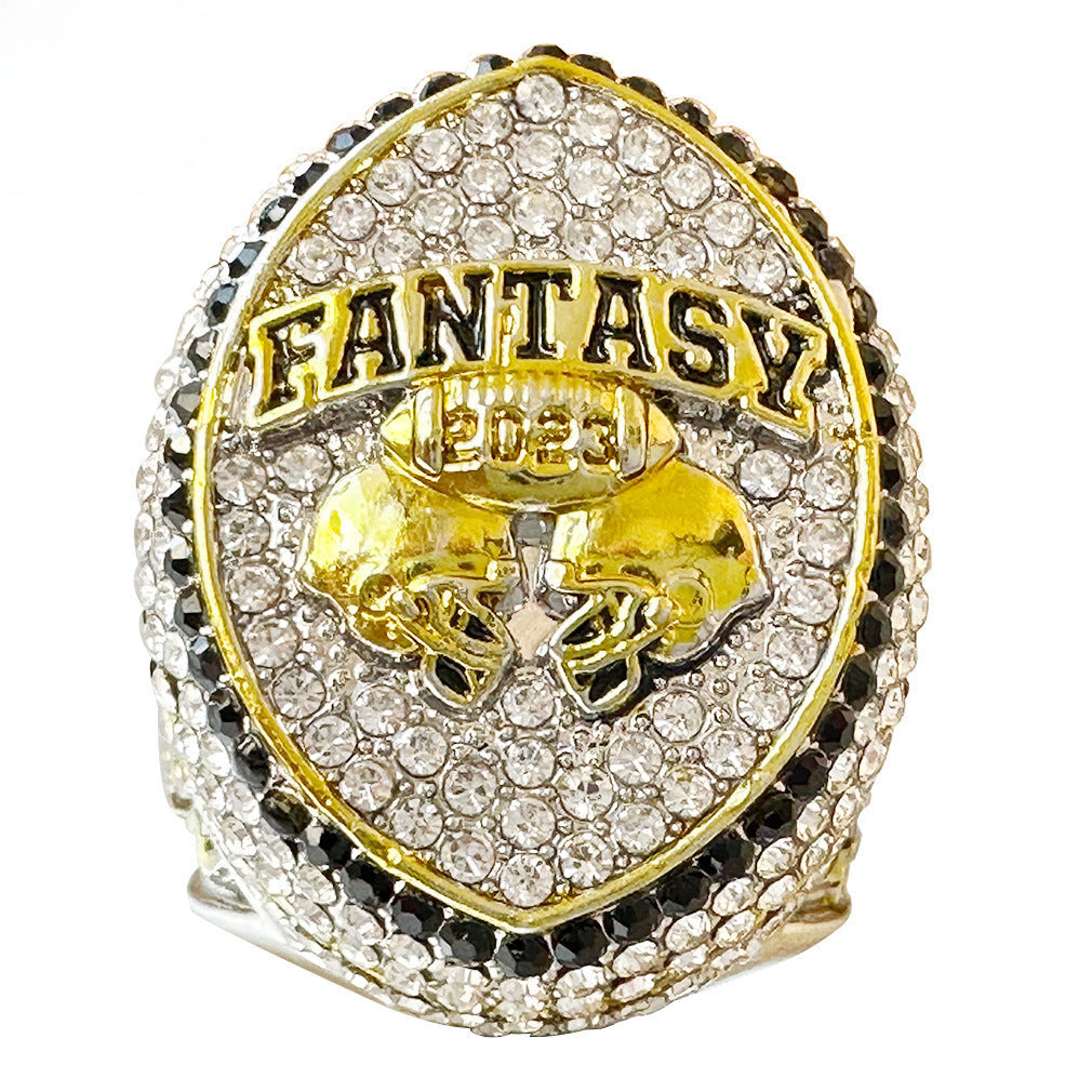 2023 Fantasy Football Champion Ring and Trophy Set – League Winner Award Gift Box