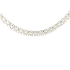45.00ct Moissanite Tennis Necklace Sterling Silver