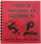 1983 World Series Souvenir Folder w/Stamps Envelopes Orioles vs. Phillies 157738