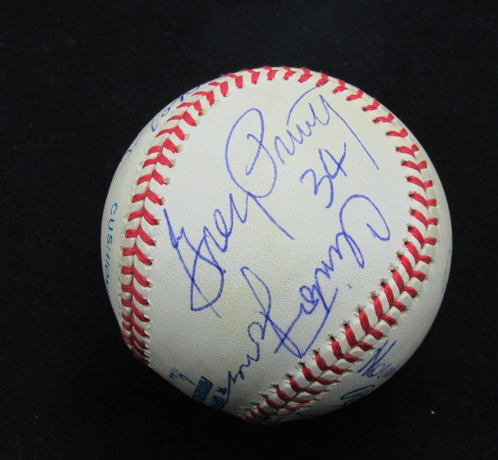 NFL Offensive Players Multi-Autographed Rawlings OAL Baseball Signed by 12