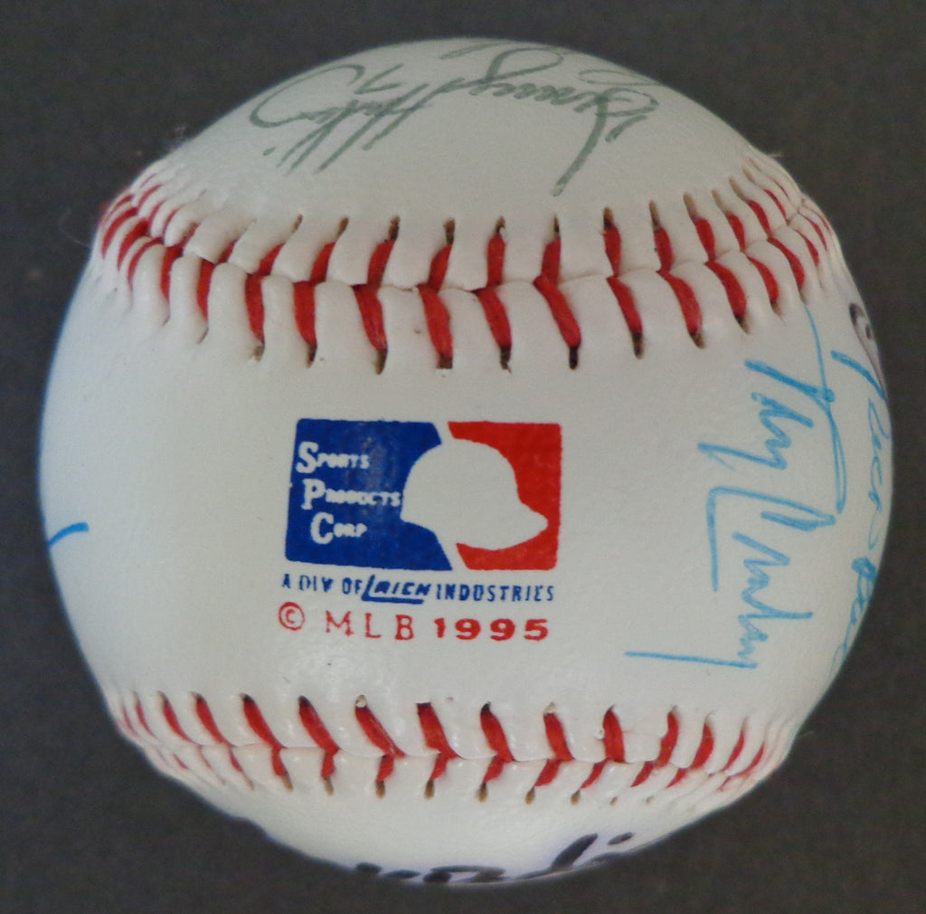 1995 Minnesota Twins Multi-Autographed by (16) Twins Logo Baseball 155693