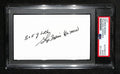 George Morris Autographed 3x5 Cut Card PSA/DNA 186542