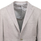 Wool Blend 3 Roll 2 Button Slim Fit Suit // Beige