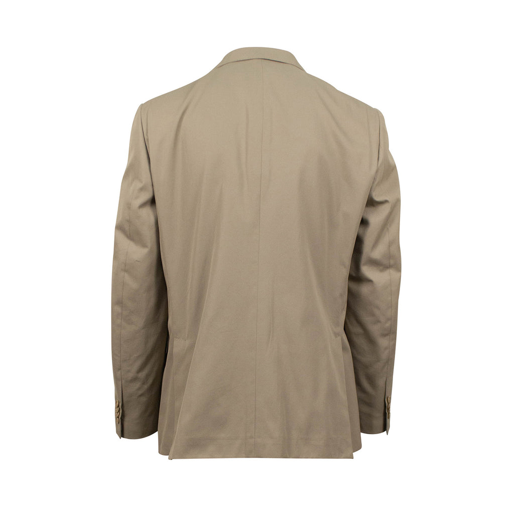 3 Roll 2 Button Trim Fit Cotton Suit // Tan