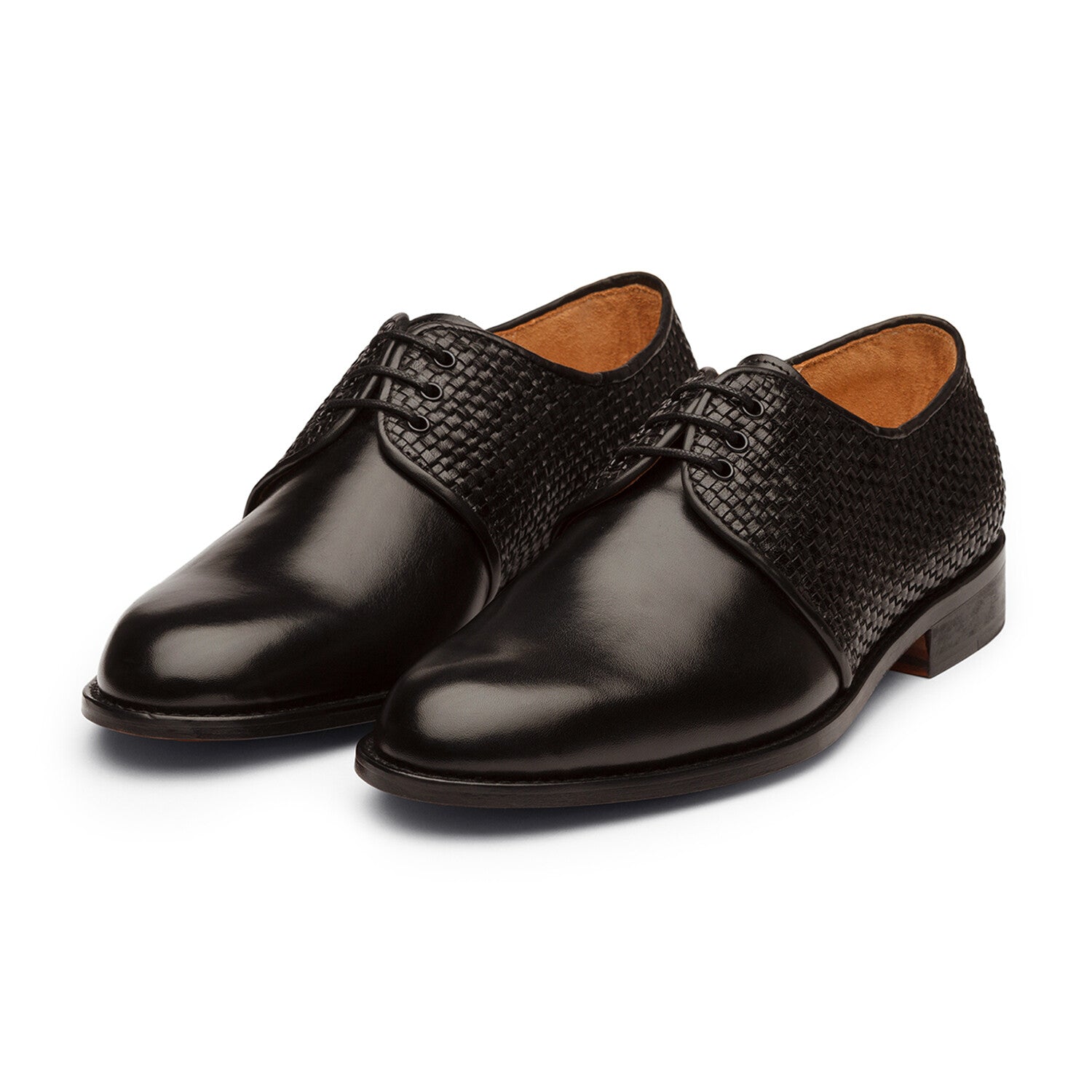 Plain Toe Derby // Woven Black
