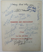 1973 New Jersey Boxing Hall of Fame Multi Signed On Back Dinner Program 153810