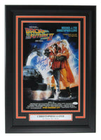 Christopher Lloyd Signed 11x17 Back to the Future Photo Framed JSA 161729